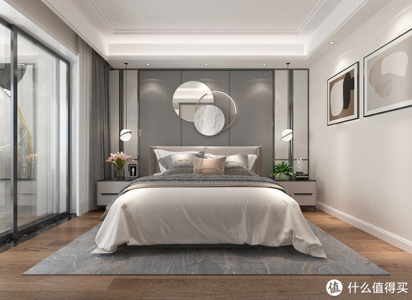 主卧室|福州夫妻的现代风装修,真的太高级了,全屋充满了时尚和前卫气息
