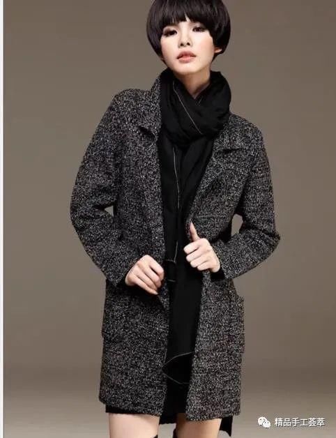 仿淘宝的销量旺款的大衣外套,简单的桂花针很美