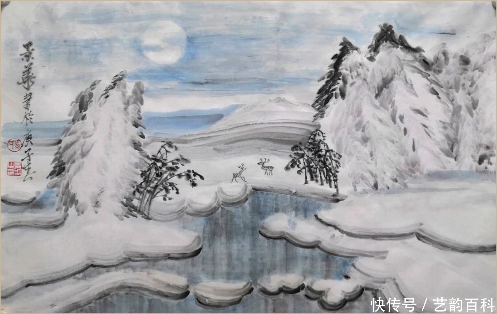 晴雪|矾墨冰雪画家马景华 作品欣赏【艺韵阁报道】