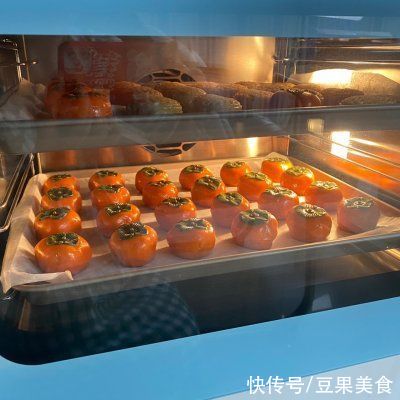 柿子|今年必须做的好柿花生月饼
