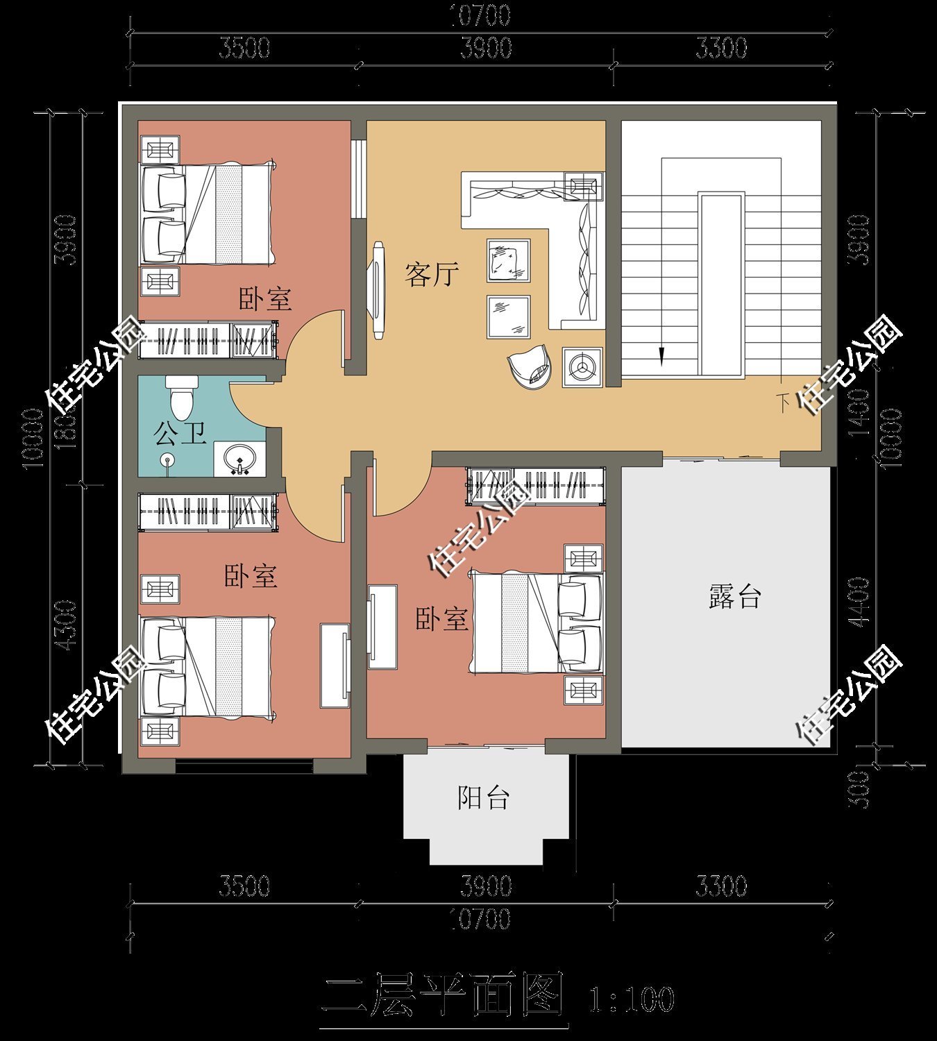 占地尺寸|终于找到20多万就能建的农村别墅图纸，10套户型你更喜欢哪一套？