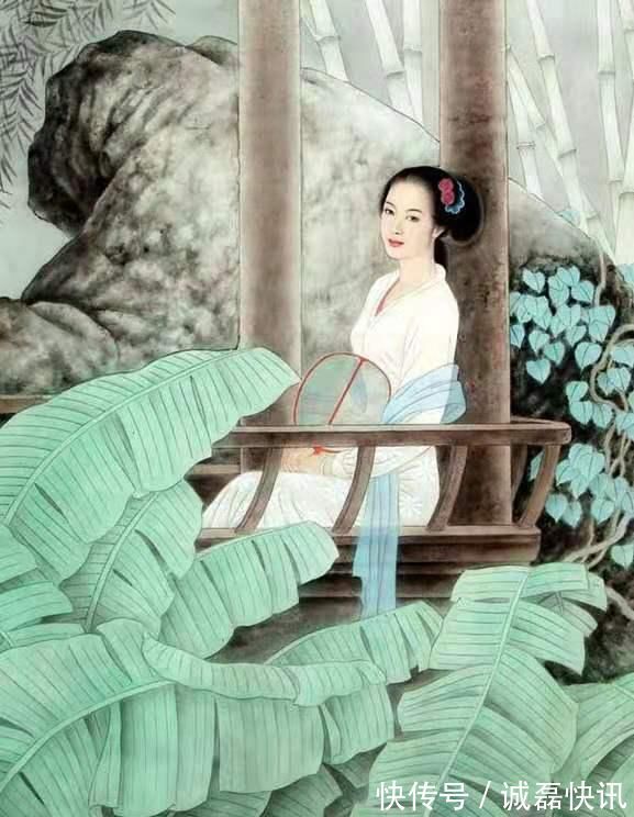 庭院@18首庭院诗词独坐绿荫亭阁里,静思凝视美人蕉