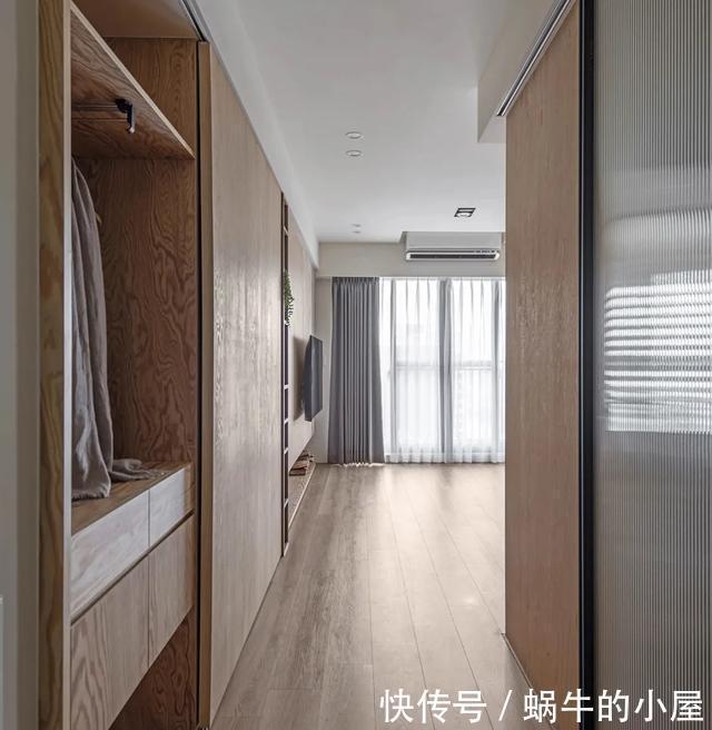木纹|琥珀木纹打造闹市中的82.5㎡原始丛林