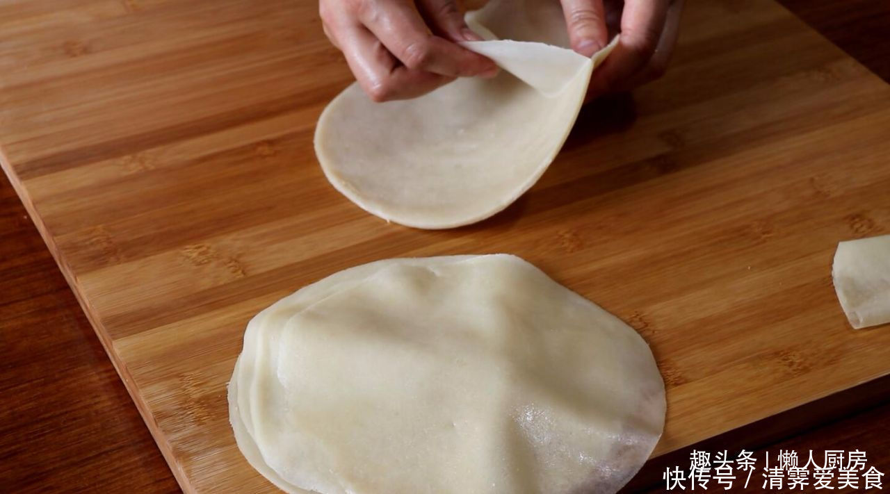 薄饼|这是薄饼最简单的做法,柔软筋道不破皮,放凉了也不发硬