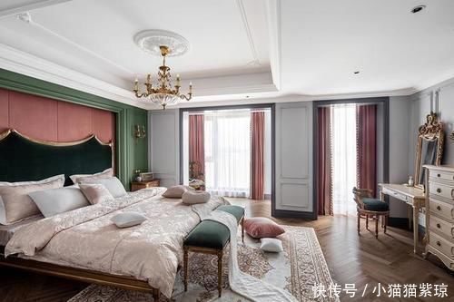 玄关柜|头一次见这么时髦的法式风,240㎡豪奢大平层,每1㎡都散发着优雅