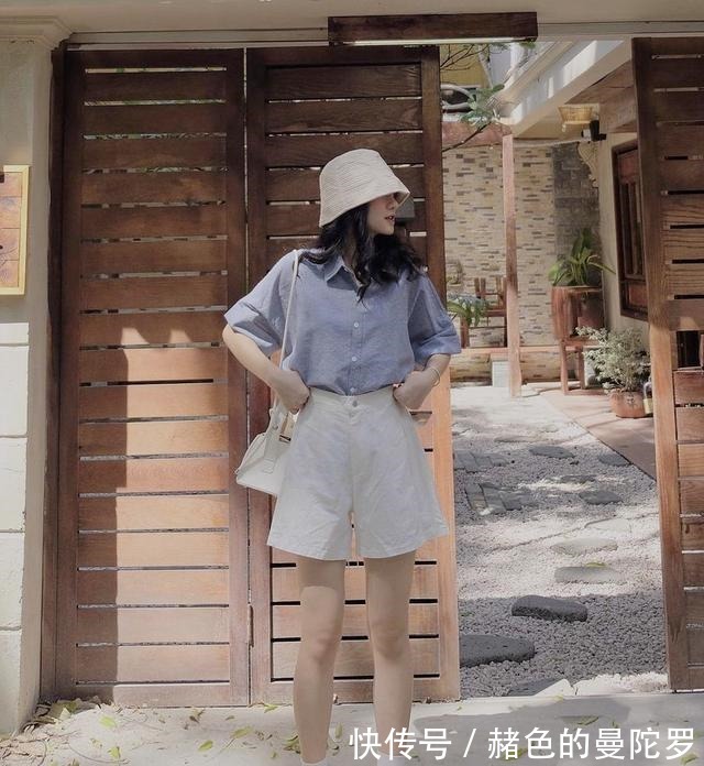 清凉感 衬衫 + 云朵裤，上班上学照着穿！