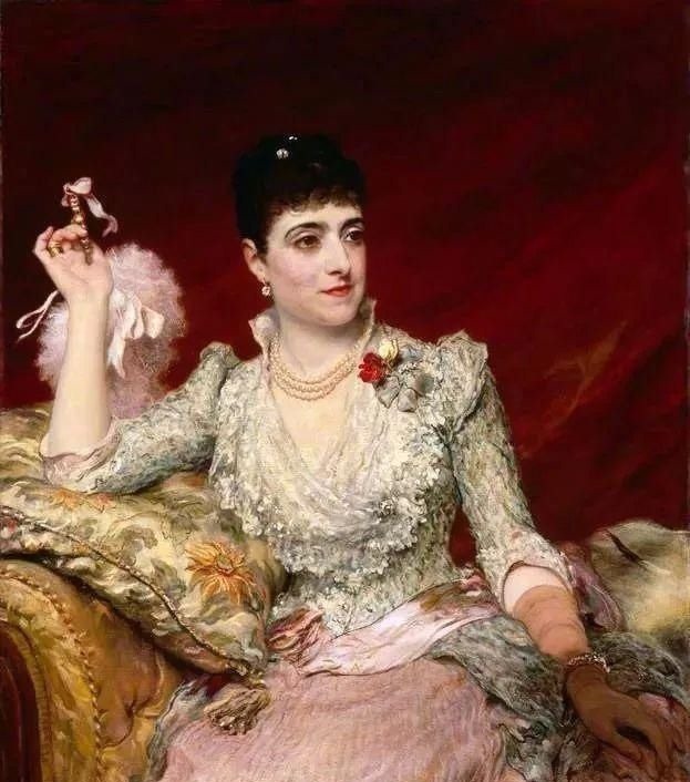 美人!英国艺术家詹姆斯·桑特人体油画中的美人,珠圆玉润,风情万种