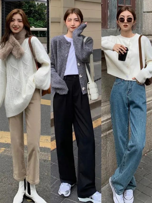 搭配|最近火了一种穿搭,“高领毛衣+长裤”,保暖性高又时髦,超好看