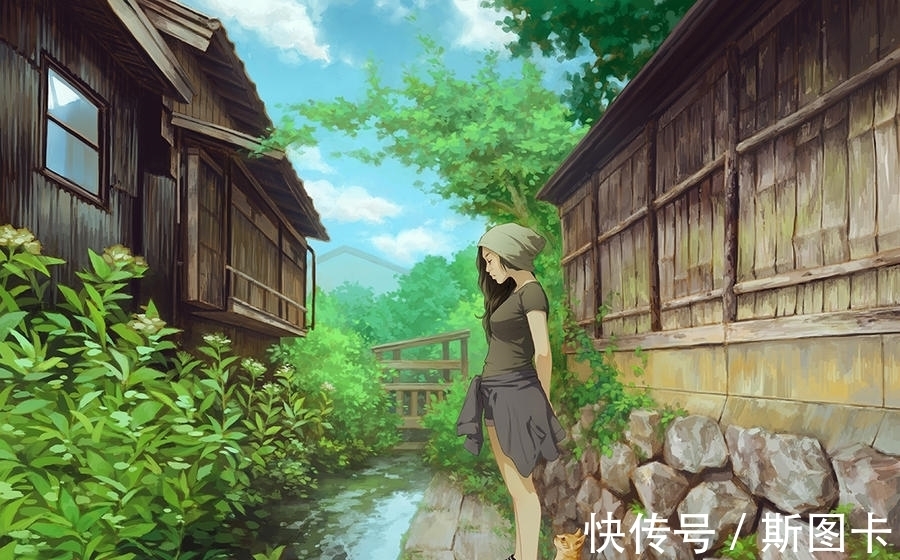 西方人@她是一位德国艺术家,却喜欢东方的艺术,她的插画也很东方