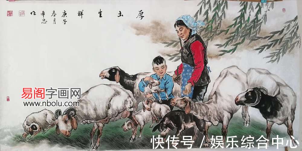 山水田园画&汤希忠的山水田园画:自然质朴苍野厚重