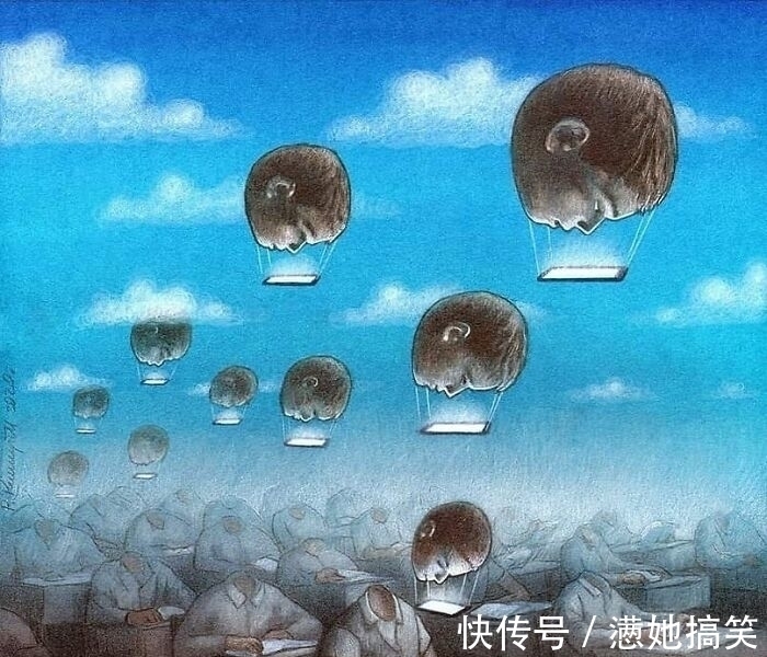 手机$12幅令人细思极恐的插画,每一张都发人深省,直击灵魂