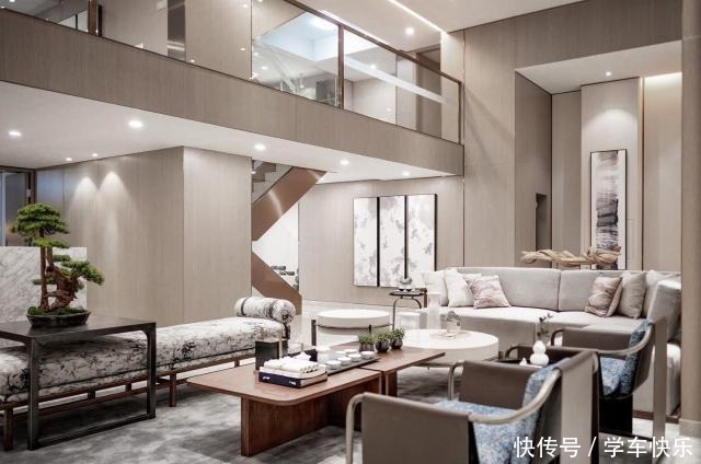 客厅|390㎡中国风别墅，一进门就被客厅吸引，这才是惊艳之作！