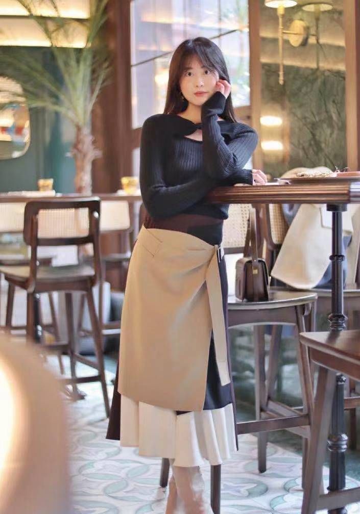 温柔系女神的精致感穿搭