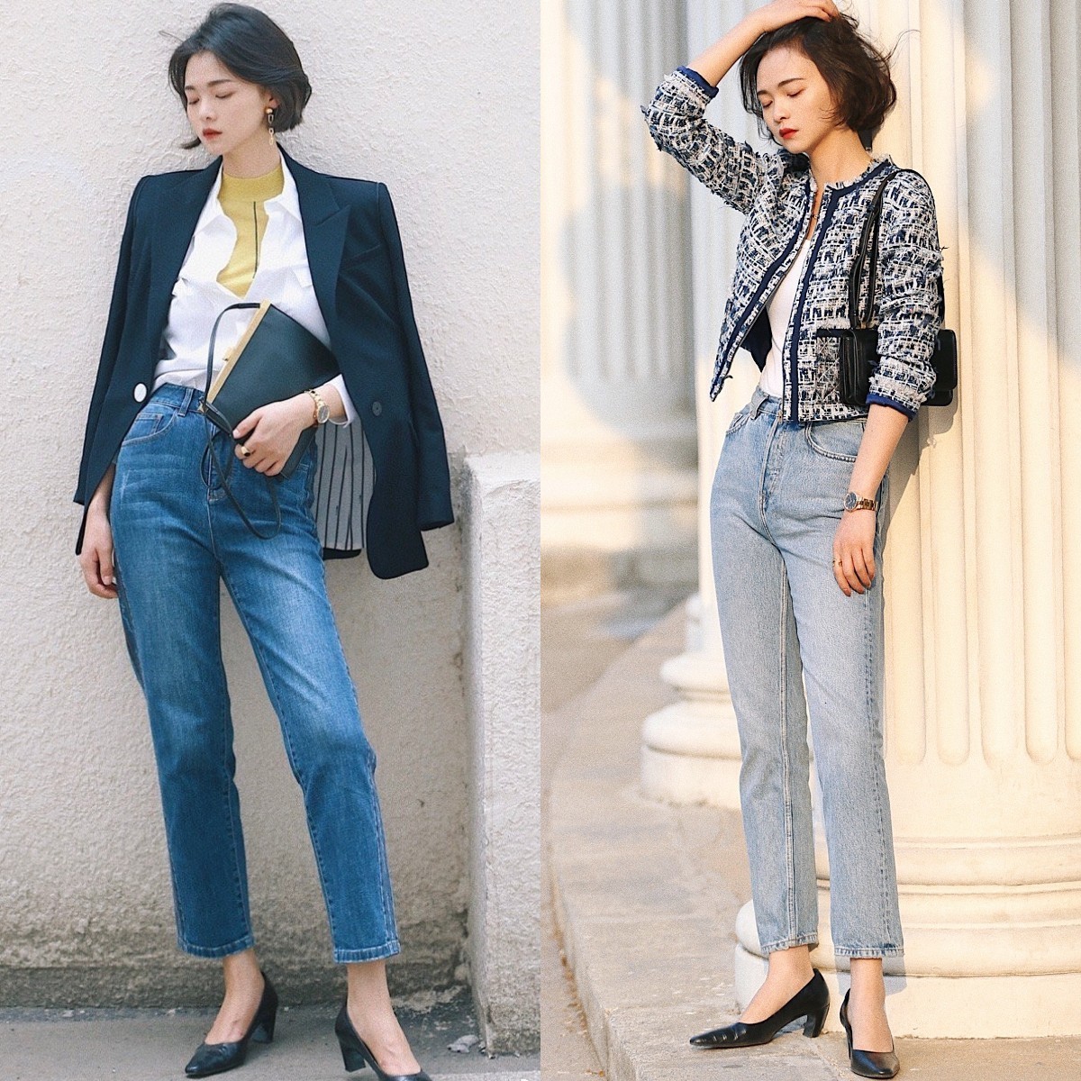 tips|“直筒裤”学会这几个穿搭技巧，显高显腿长