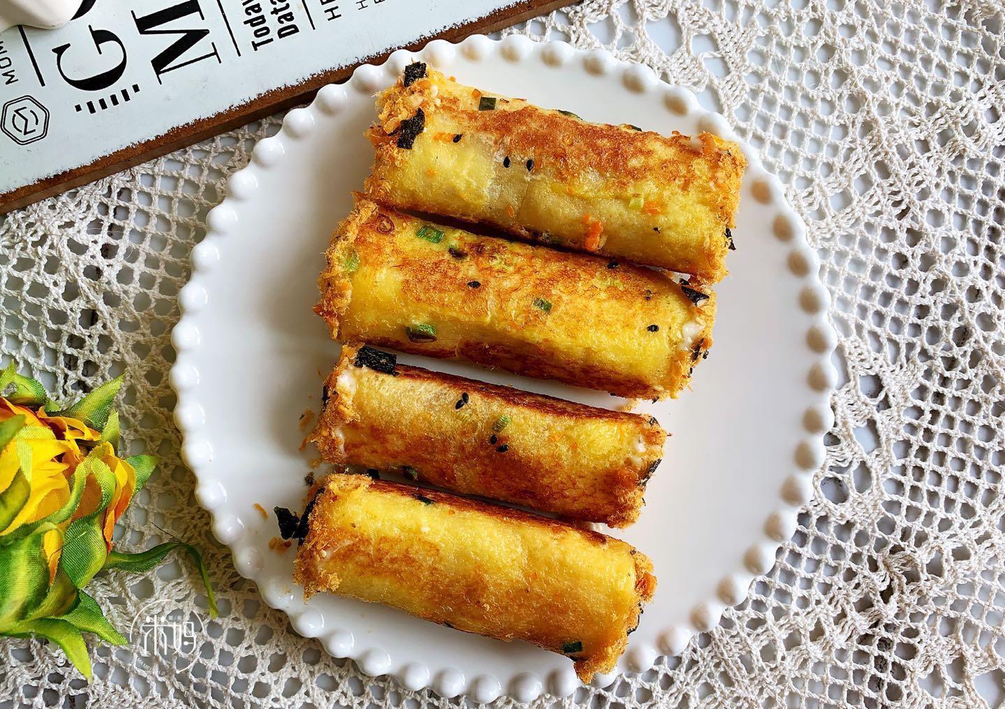 拉丝|最近孩子迷上它,早餐宵夜都要吃,柔软焦香还拉丝,5分钟就搞定