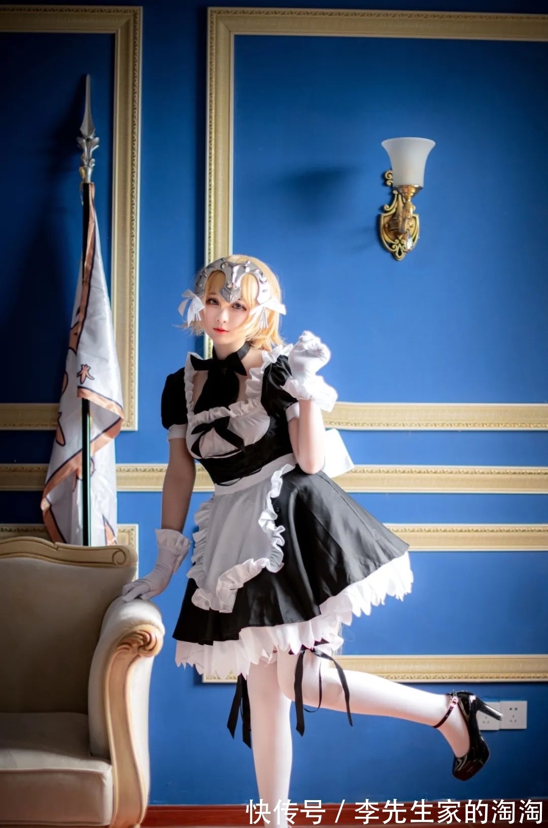 cos|cos:女仆手办白贞德cos正片@Sayako,感觉超可爱