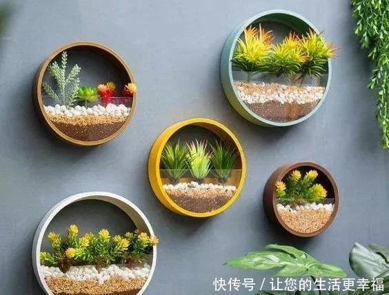 这些旧物都可以挂墙上养花,比挂画还好看呢,5种变废为宝创意!