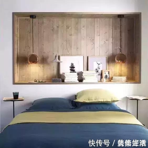 床尾|现在床头墙流行这样设计，连床头柜不用买了，实用不止一点点