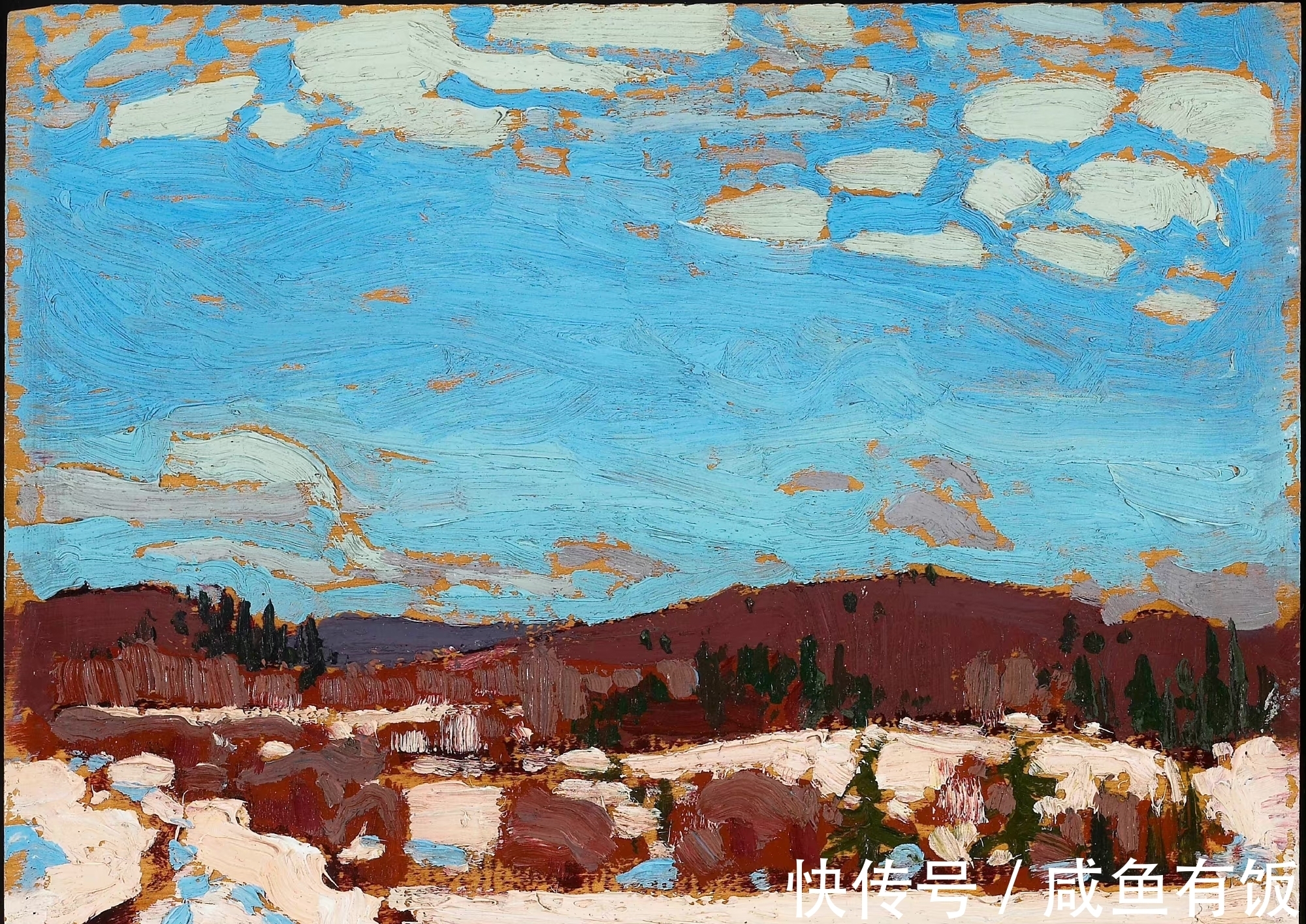 笔触!浓烈的色彩,激荡的笔触