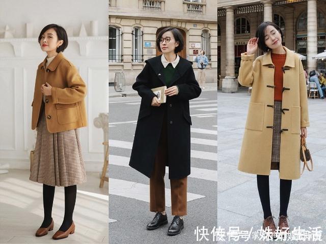 外套 最近火了一种“显高穿法”,叫“厚外套+包脚踝”,很适合小个子