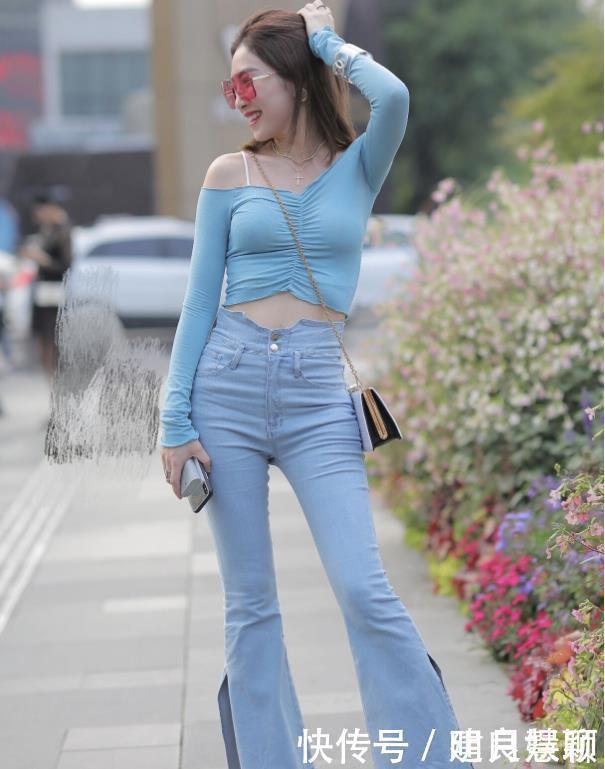 喇叭裤|嫌弃裤子不够性感,自己动手剪成“破烂裤”,真够潮的