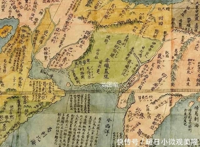 明朝|清朝烧掉的明朝世界地图,来看看画的如何