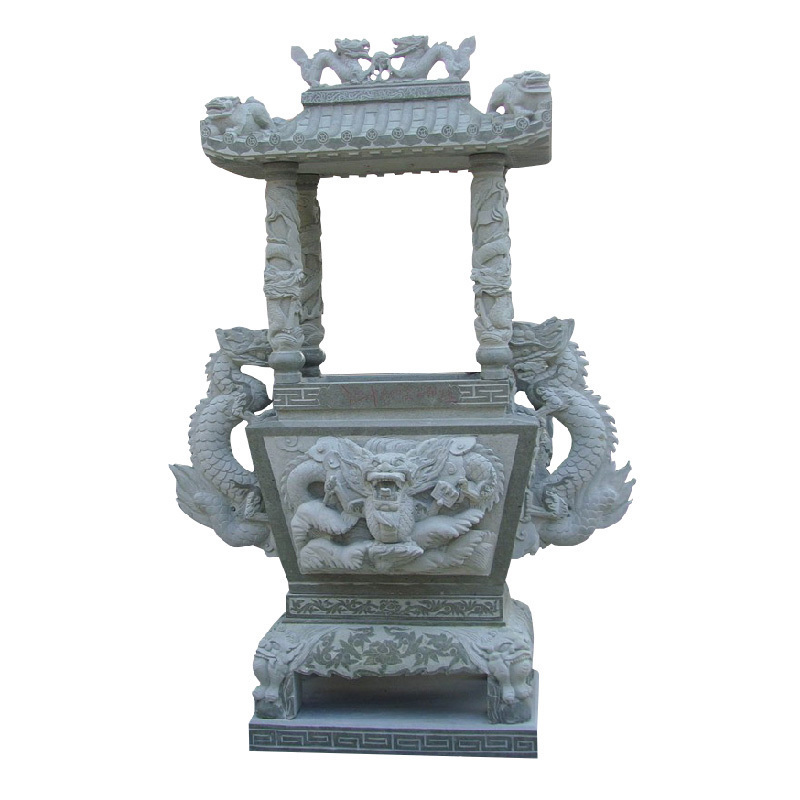 有何|石雕双龙香炉的造型有何特点