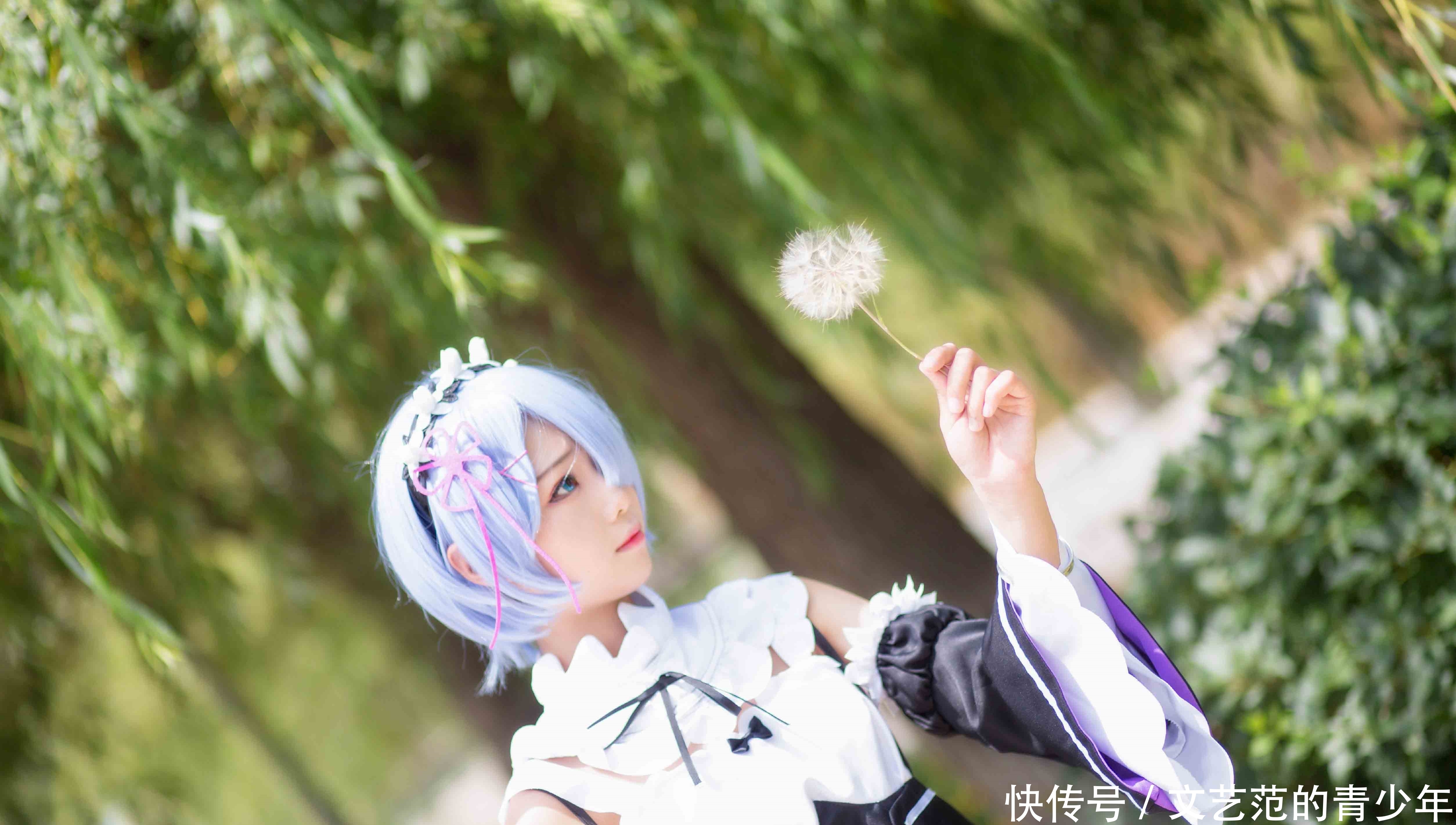 正片|cos：女仆装的蕾姆妹子cos正片@?羽天Shine