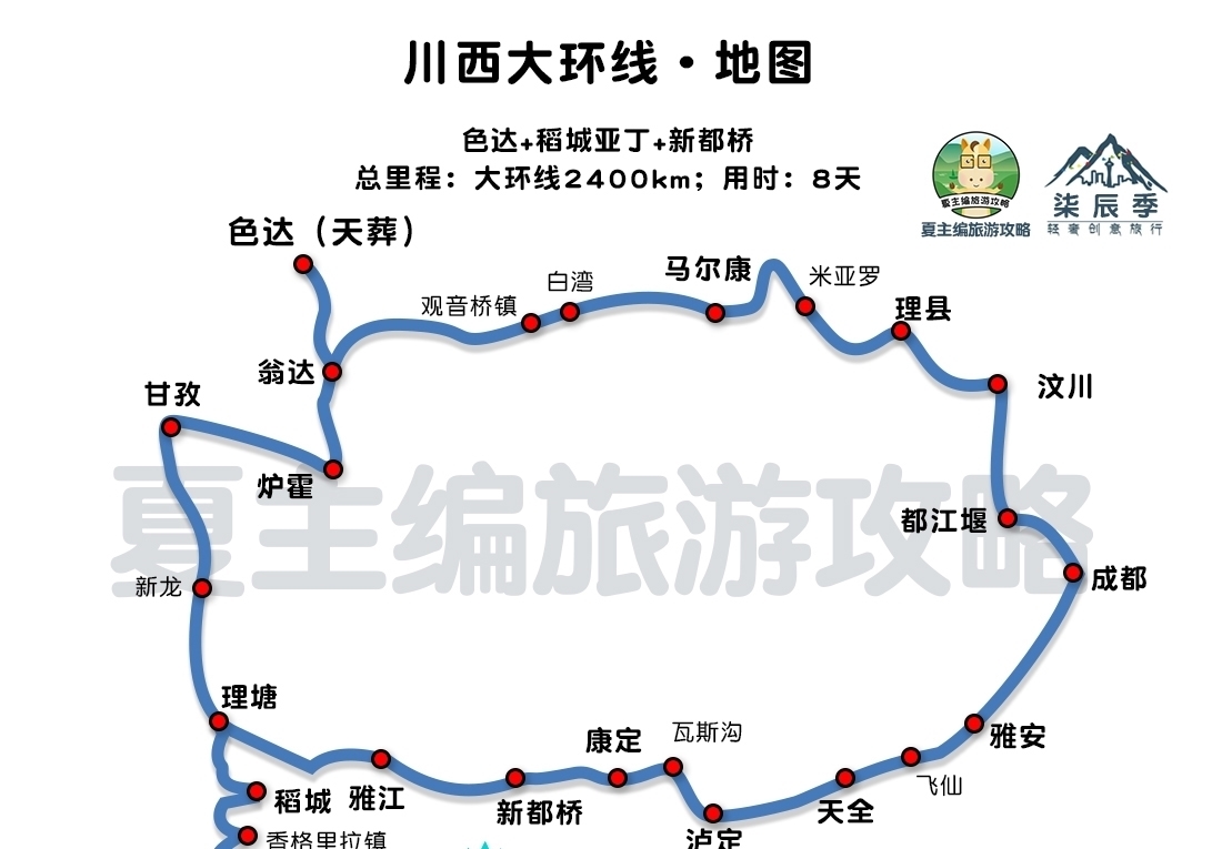 川西自驾游，最经典的5条线路，轿车就能稻城亚丁、色达、九寨沟