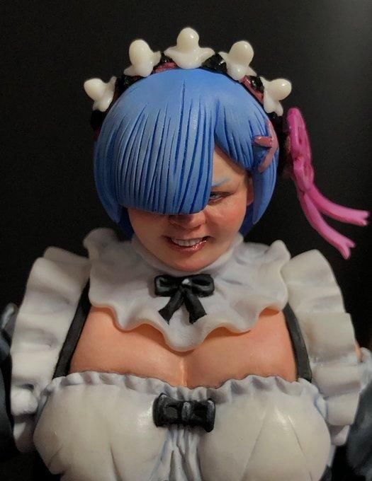 模型|手办大佬太实在,开心了就出血管、汗毛,不开心了则“丢你蕾姆”