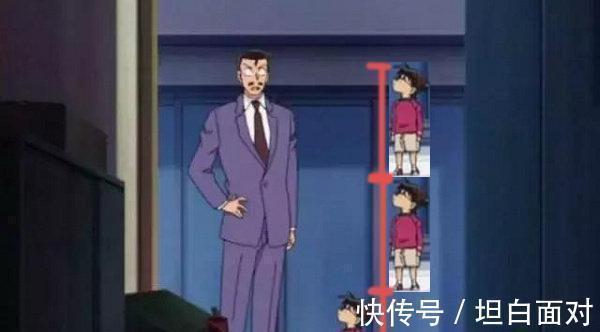 身高|名柯:谜一样的柯南,大人都是“巨人族”,毛利小五郎身高3米