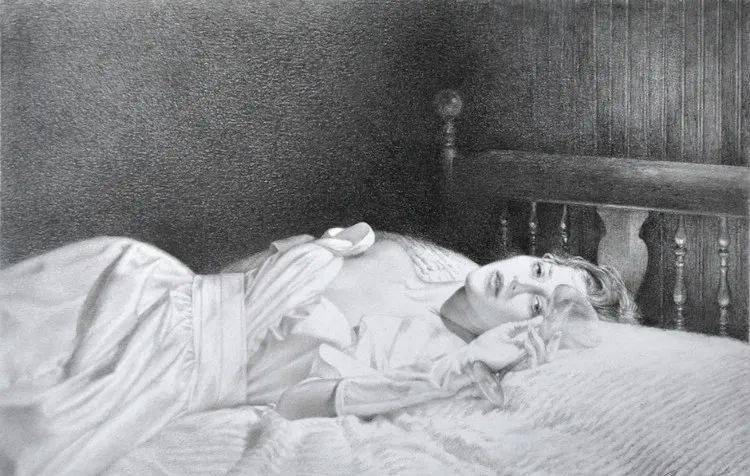 KerryBrooks&美女画家KerryBrooks的素描柔和细腻、造型准确、层次丰富