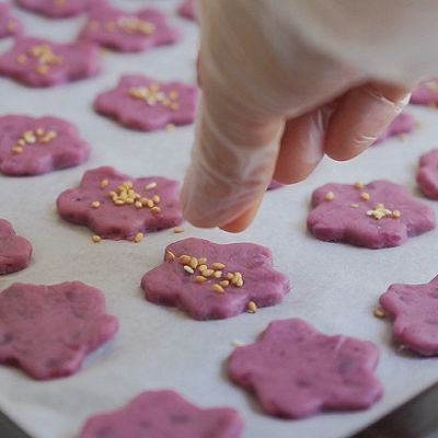 奶香紫薯小饼干