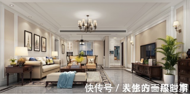 家私|215平美式四居室,空气中都充满华美、绮丽、浪漫的气息