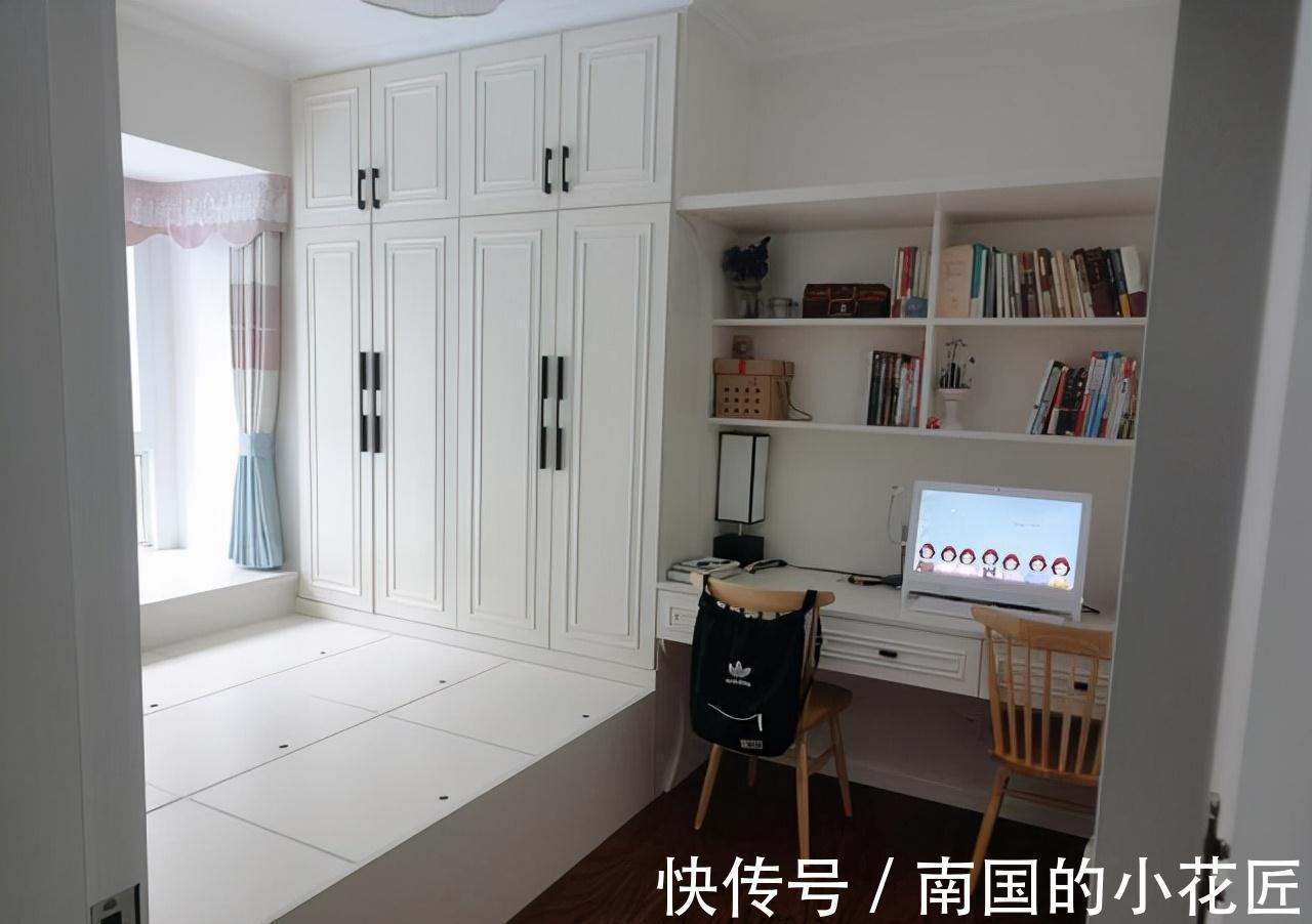 钢化玻璃|晒晒新房,一体式设计,主卧飘窗简单温馨,难怪婆婆不走!