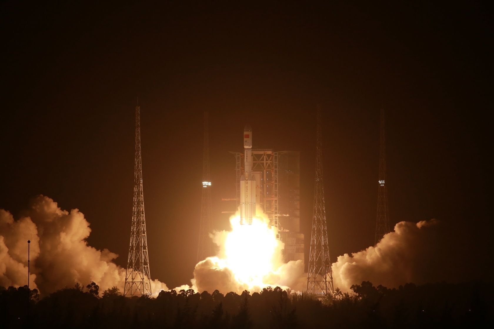 飞船 天舟二号货运飞船发射圆满成功 回顾升空震撼瞬间