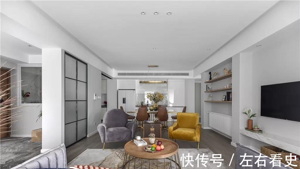 轻奢风|140平户型,现代轻奢风,精致又舒适