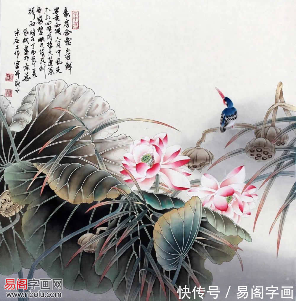 花鸟画@画家张斌 一位在宫廷画上比肩郎世宁的艺术家