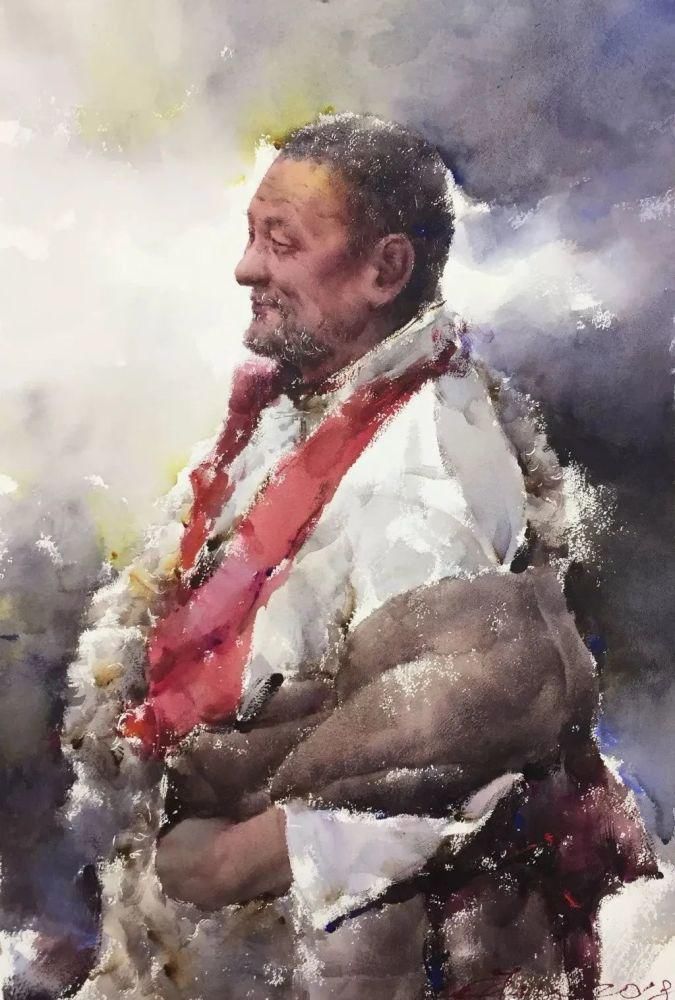  极致|中国水彩：大笔触画出霸屏水彩，光感够绝，极致东方的美！