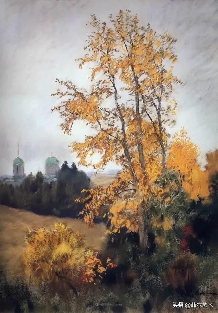 大自然!艾萨克·伊里奇·列维坦油画作品用笔洗练,情感充沛,极富诗意