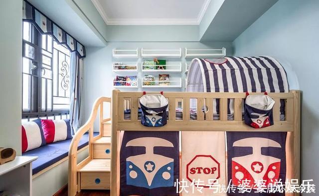 背景墙|120㎡三室改四室,看起来比140㎡的还要大,经典美式风格太好看了