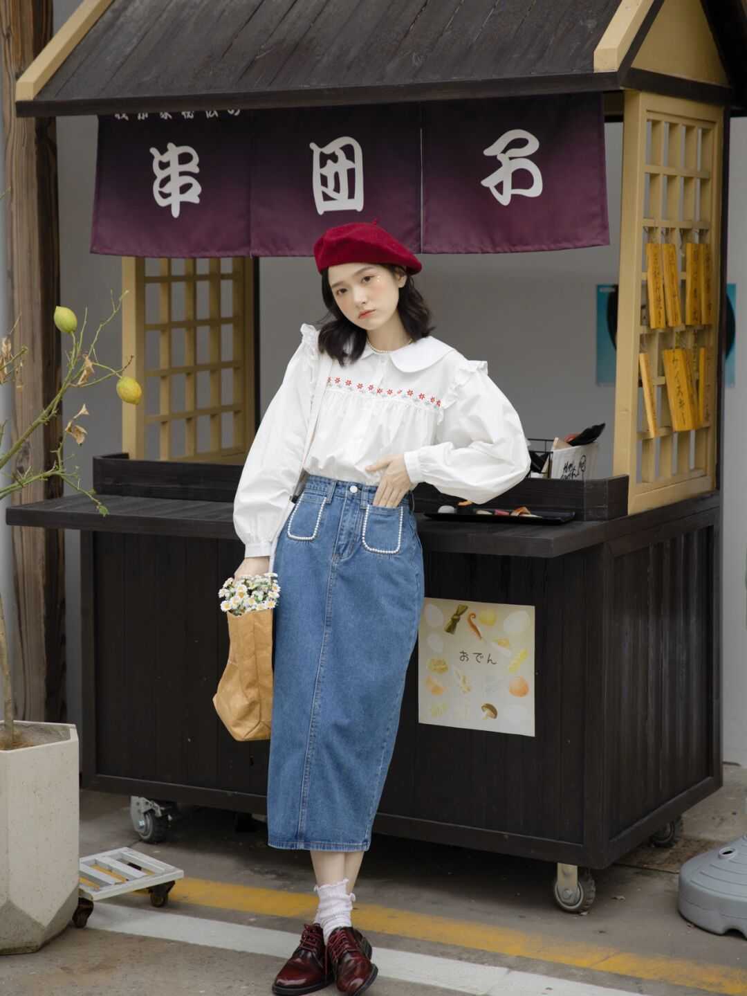 牛仔衬衫|别老穿烂大街的牛仔衬衫了,早春选择这“三款”,精致又洋气