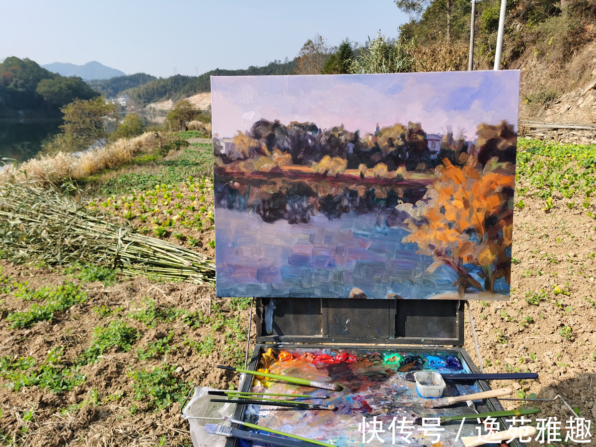油画@「作品欣赏」唯美的婺源,五彩斑斓!画家薛祥新写生作品欣赏