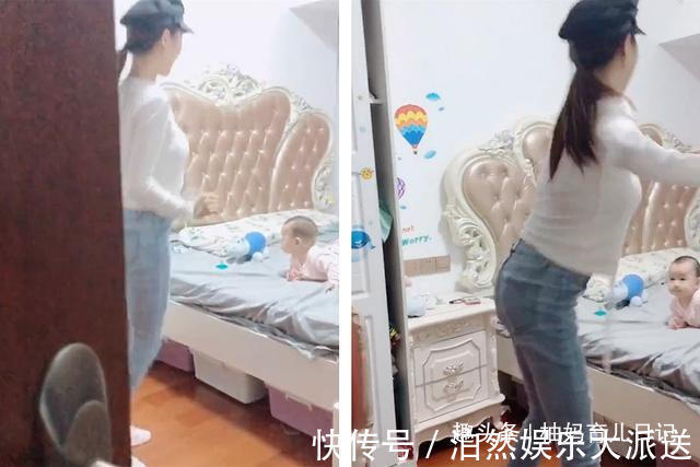 带娃|“高颜值”小姨看孩子,小外甥都看呆了,网友宝宝走开,换我来