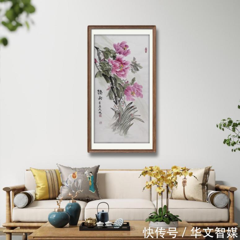 牡丹$家中挂画很讲究,挂上这幅画,助你富贵吉祥好运来