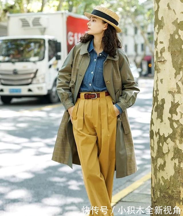 撞衫 风衣+阔腿裤=永不过时的气质精，时髦又高级！