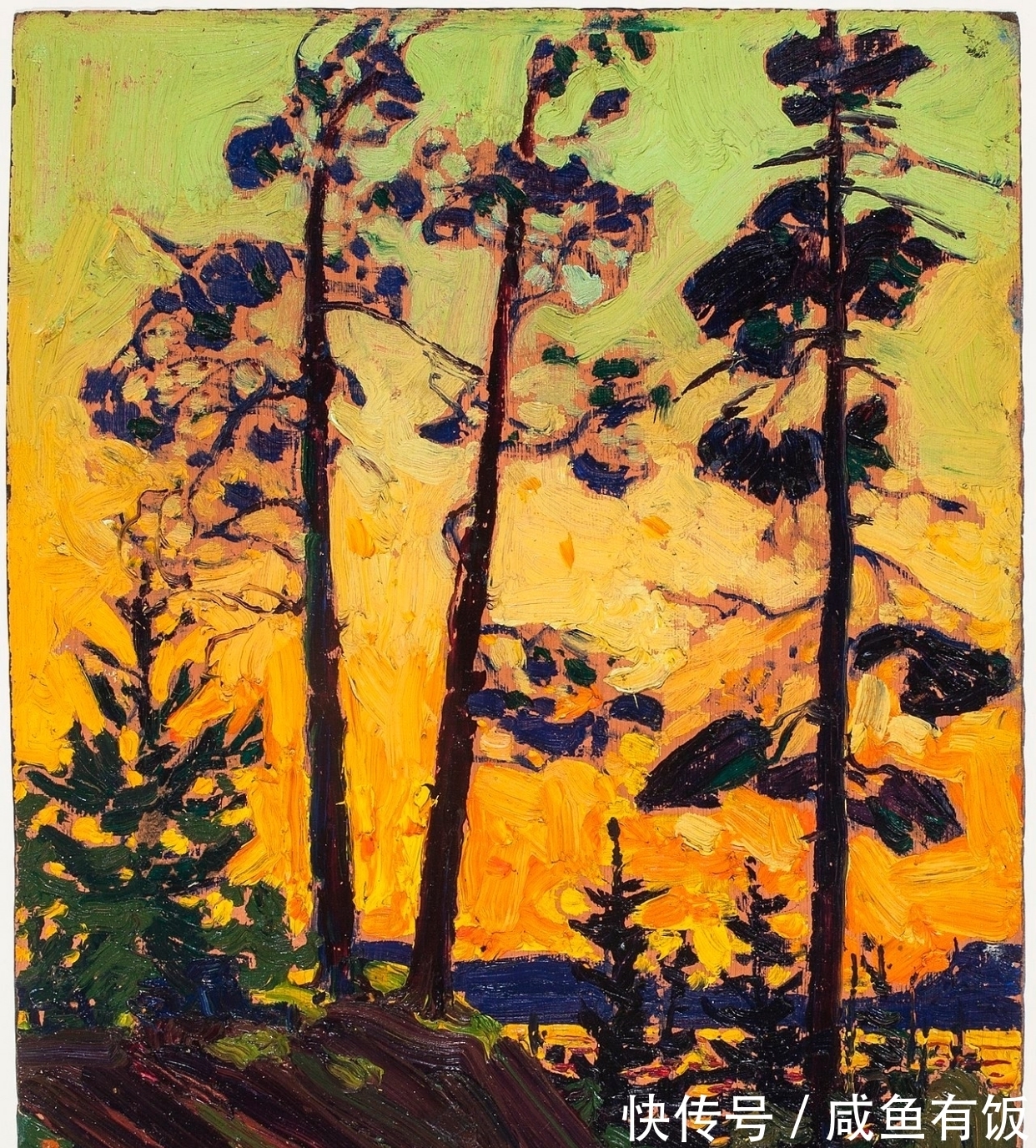 笔触!浓烈的色彩,激荡的笔触