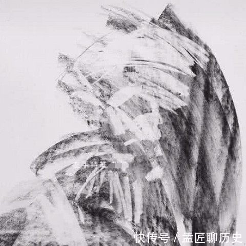 炭笔$美术生用炭笔乱花,看到最后效果,这差距也太大了