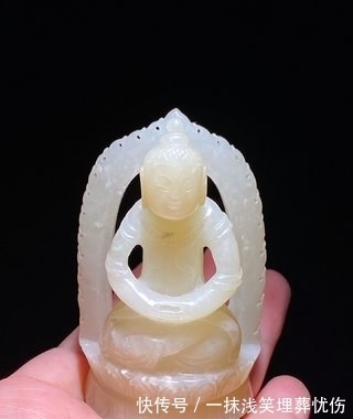 白玉$清 和田玉白玉 释迦摩尼 佛像 摆件