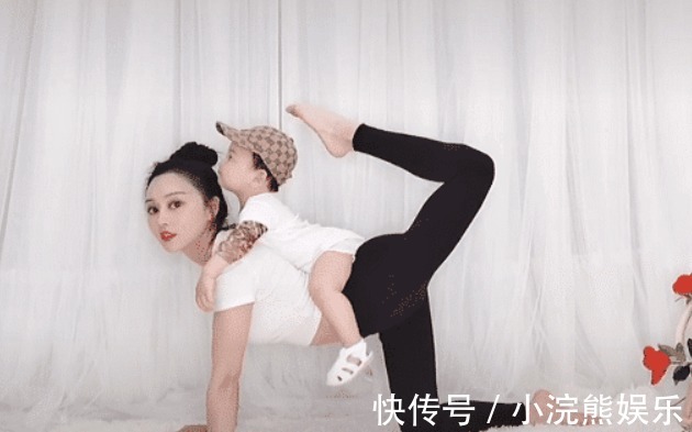 瑜伽|“最飒小姨”瑜伽式带娃火了,网友娃好可爱,让我抱抱娃他姨